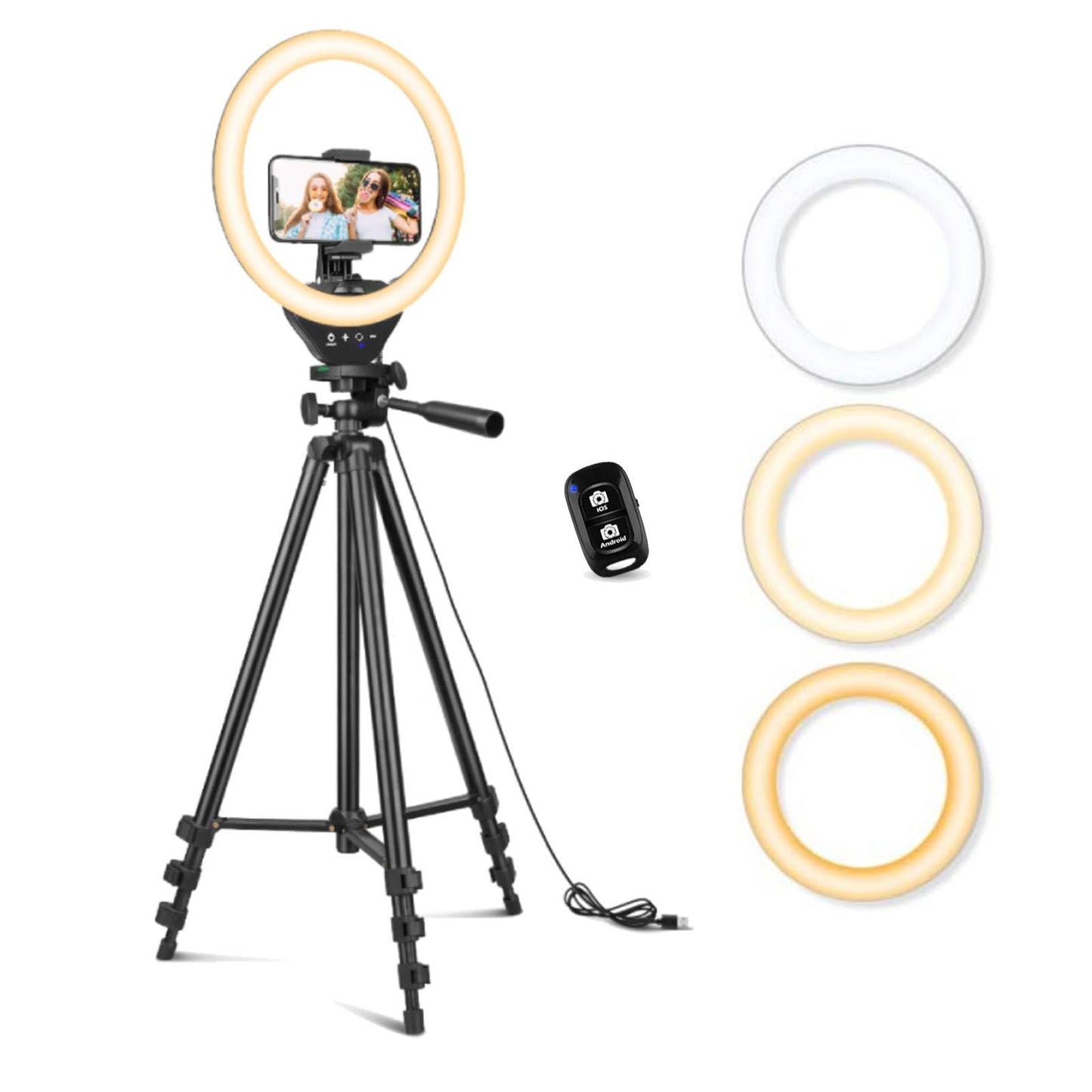 BSweet Creator Pro Ring Light Kit | 10" LED Ring Light with Tripod & Phone Holder