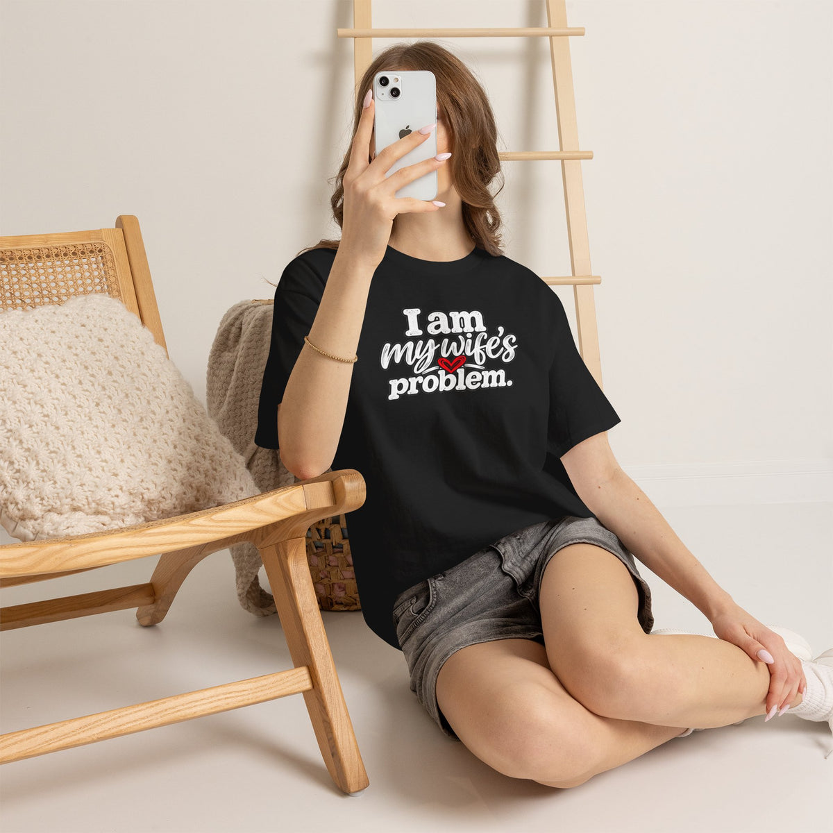 I Am My Wife’s Problem T‑Shirt — Funny Married Couple Tee, Husband Humor Gift