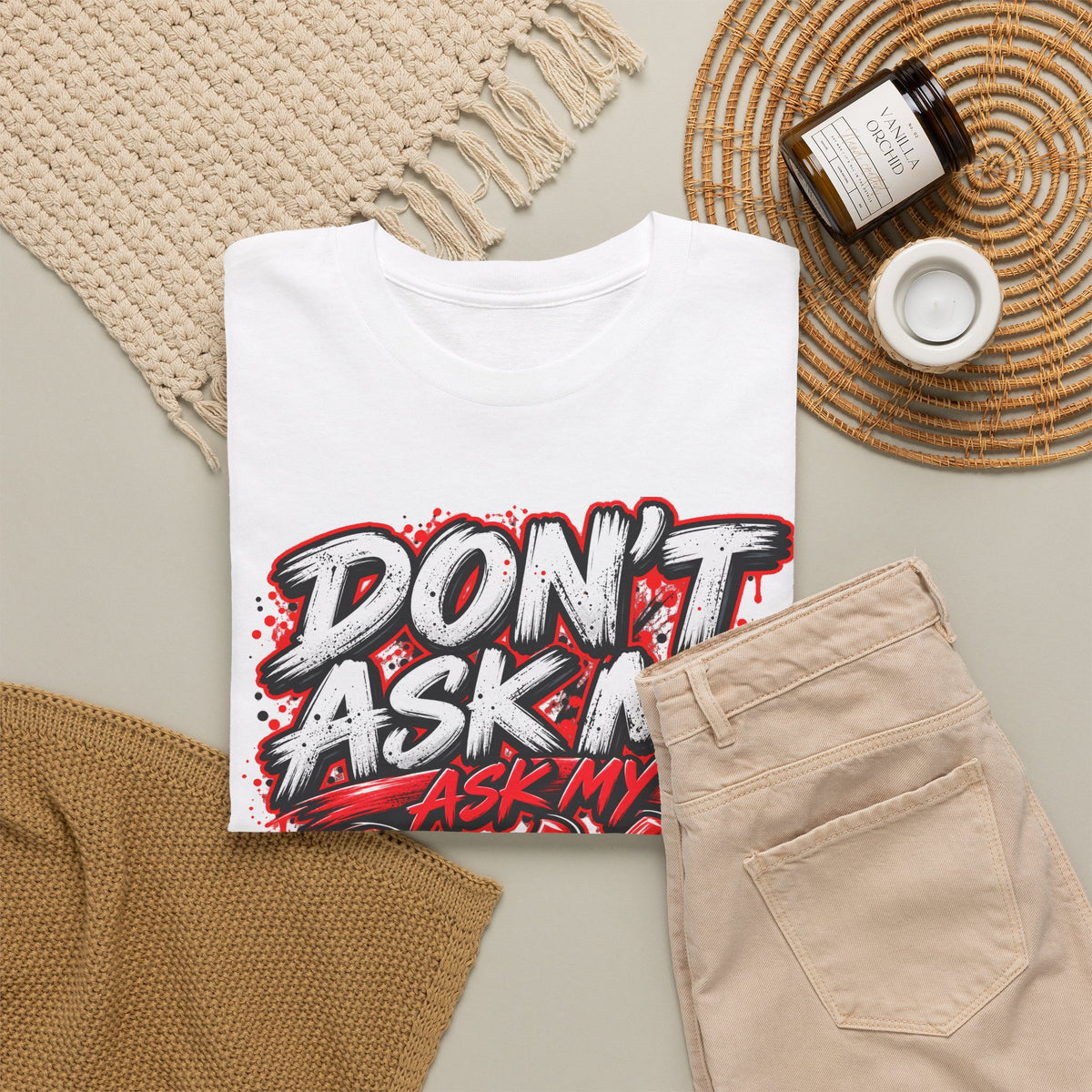 Don't Ask Me Ask My Wife T-Shirt — Funny Couples Graphic Tee