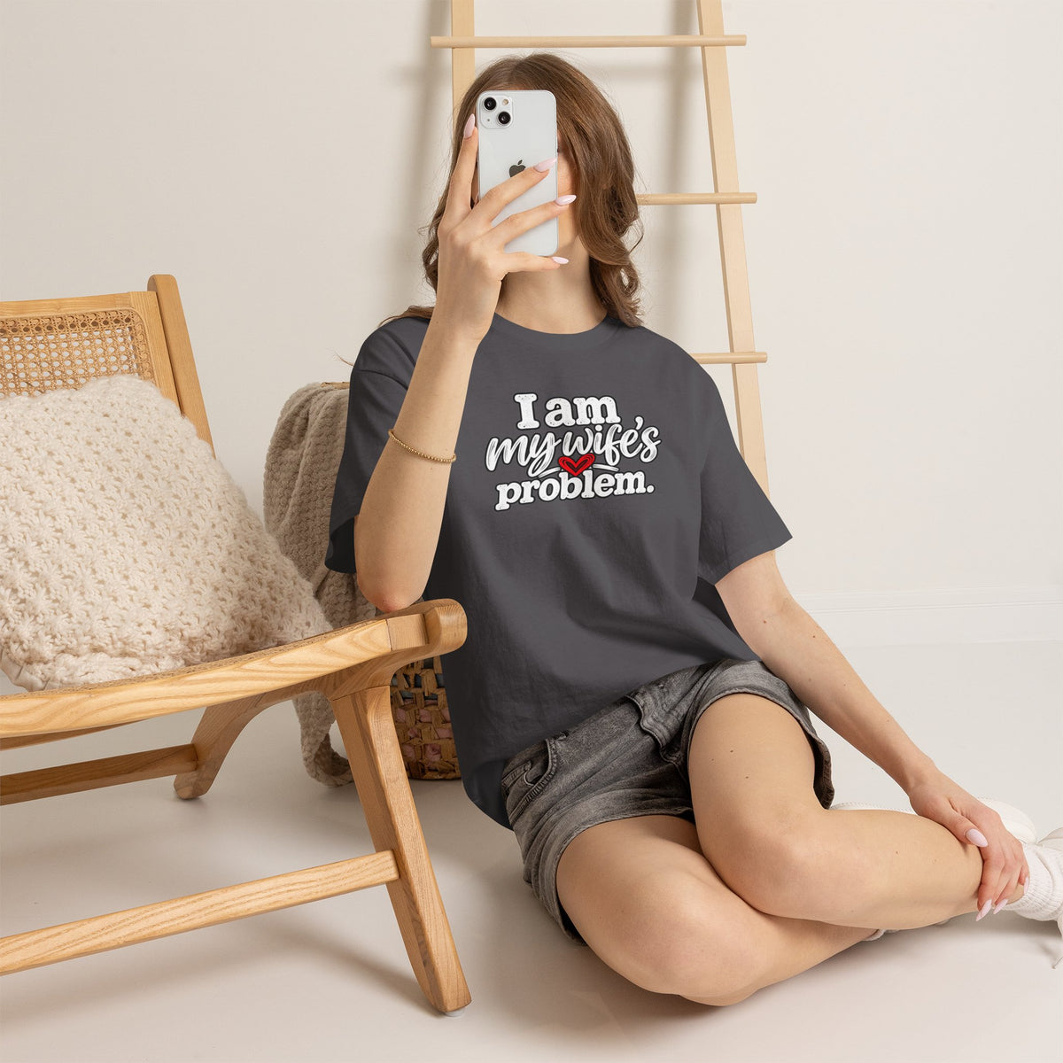I Am My Wife’s Problem T‑Shirt — Funny Married Couple Tee, Husband Humor Gift
