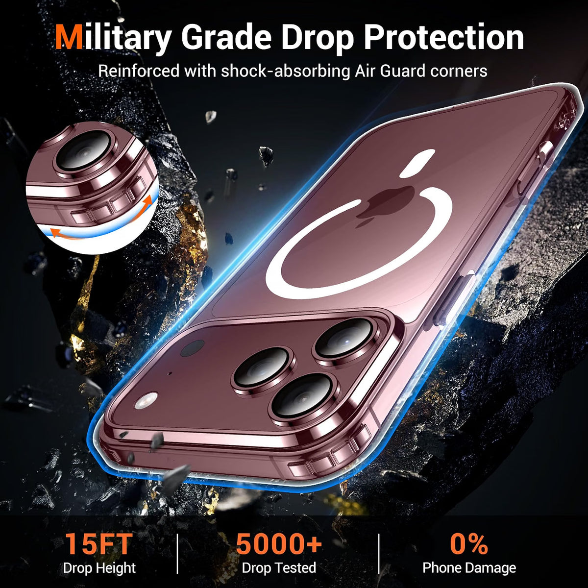 MagSafe Rugged iPhone Case with Screen Protector