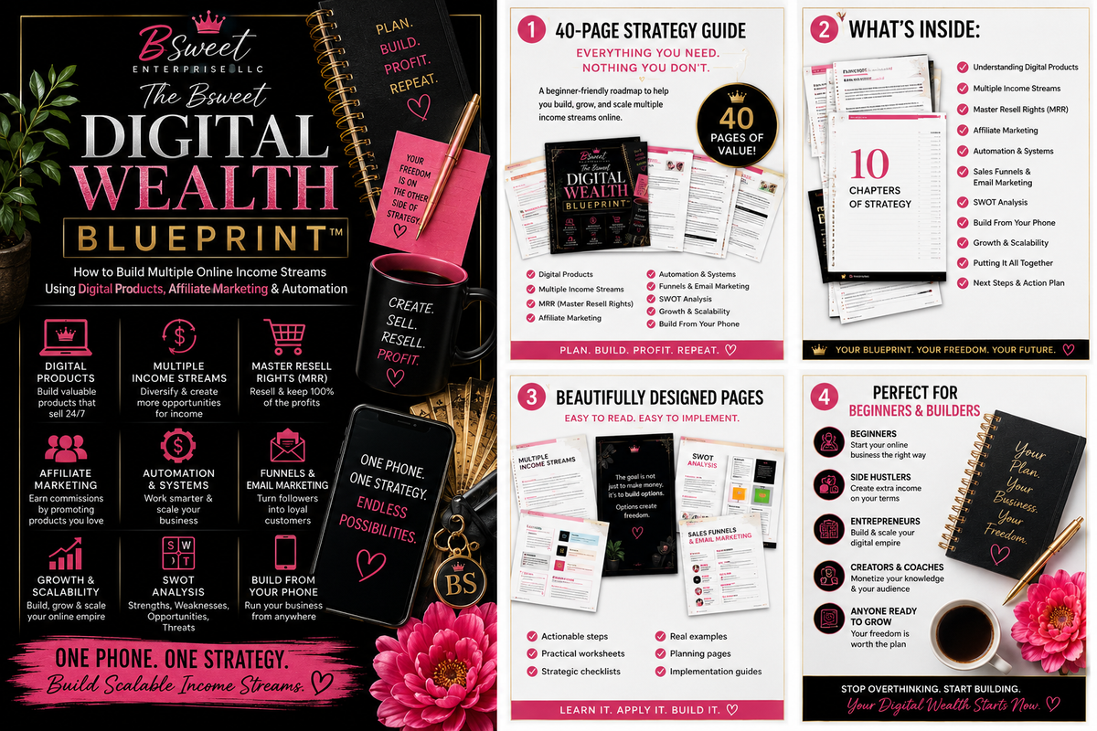 The BSweet Digital Wealth Blueprint