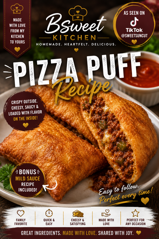 BSweet Kitchen's Homemade Chicago Pizza Puff