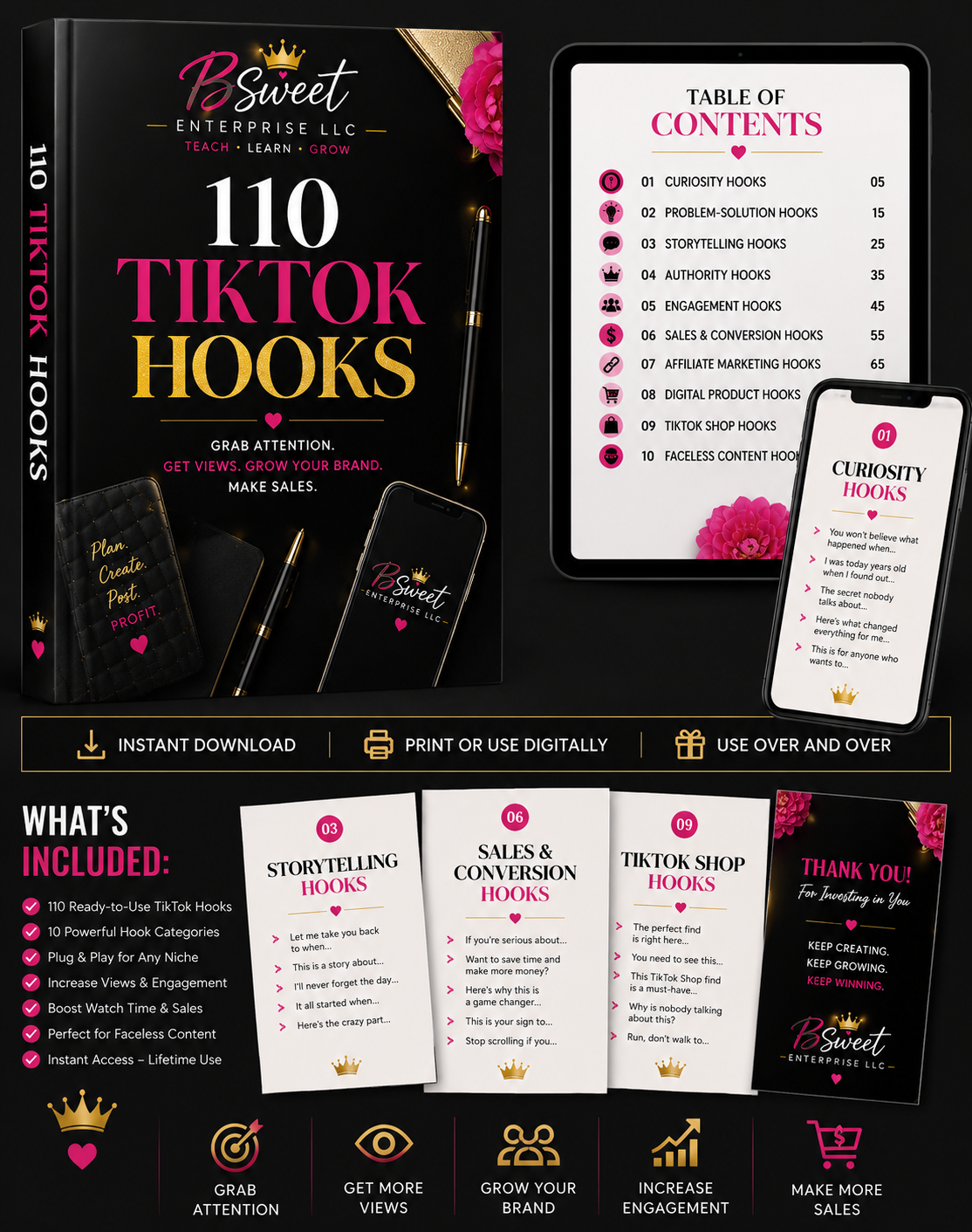 110 TikTok Hooks That Stop The Scroll + MRR